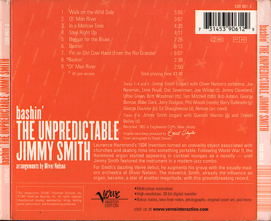 Jimmy Smith Arrangements By Oliver Nelson : Bashin' (CD, Album, RE, RM)