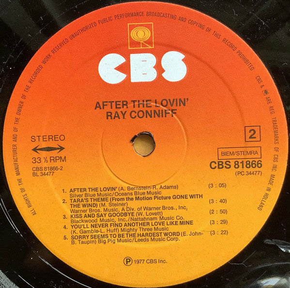 Ray Conniff : After The Lovin' (LP)