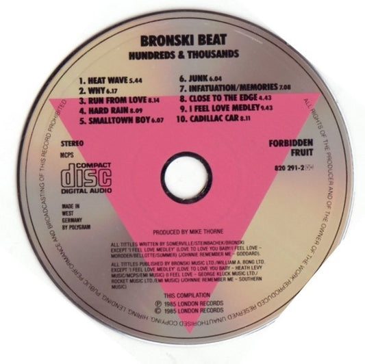 Bronski Beat : Hundreds & Thousands (CD, Album, RE)