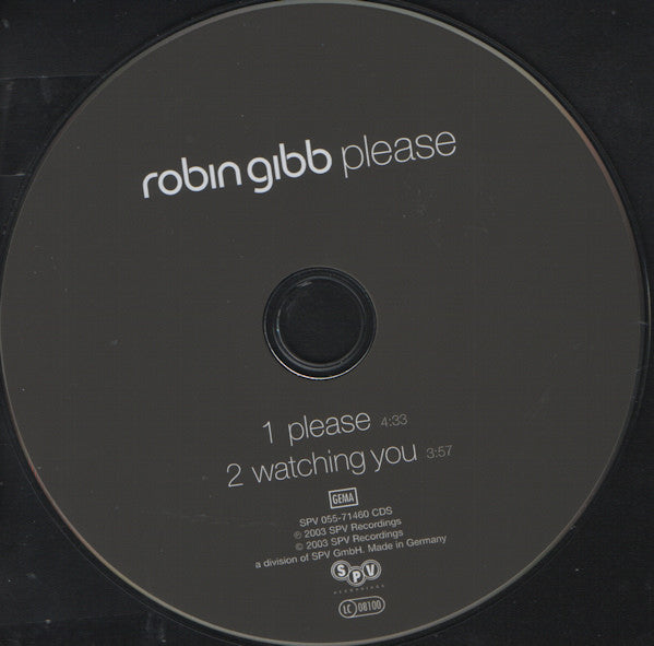 Robin Gibb : Please (CD, Single, car)