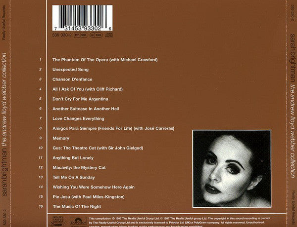 Sarah Brightman : The Andrew Lloyd Webber Collection (CD, Comp, RE)