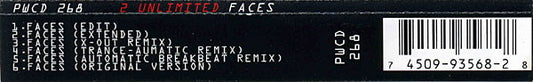 2 Unlimited : Faces (CD, Single)