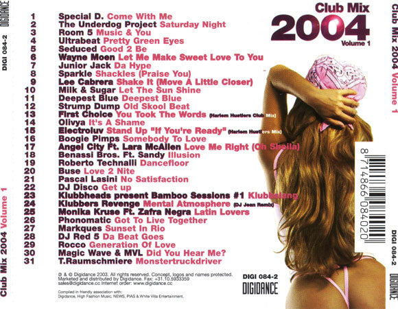 Various : Club Mix 2004 - Volume 1 (CD, Mixed)