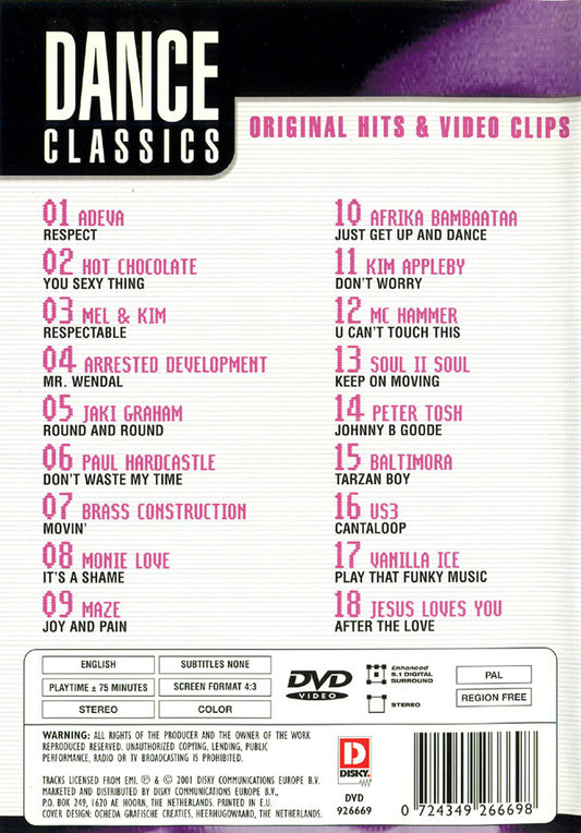 Various : Dance Classics (DVD-V, Comp, PAL)