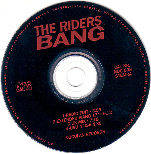 The Riders : Bang (CD, Maxi)