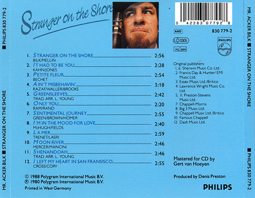 Acker Bilk With The Leon Young String Chorale : Stranger On The Shore (CD, Album)