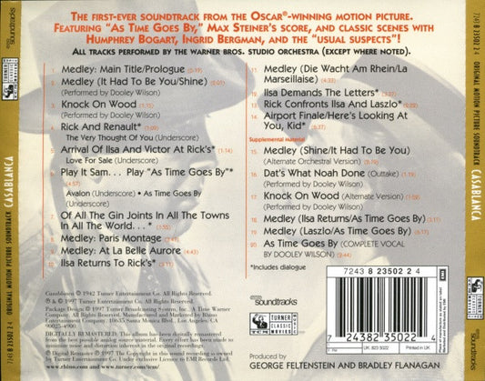 Max Steiner : Casablanca (Original Motion Picture Soundtrack) (CD, Album, RM)