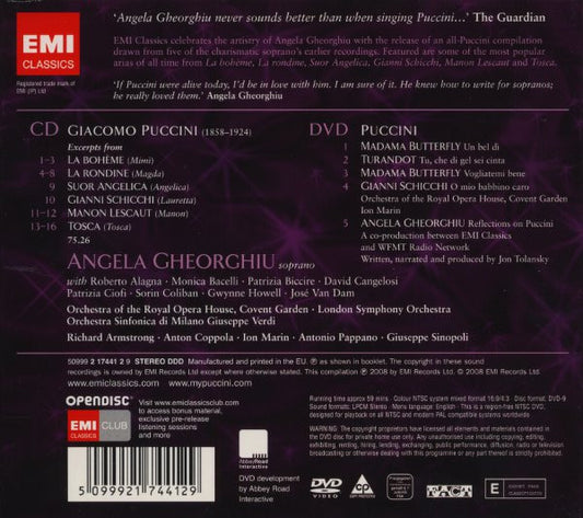 Angela Gheorghiu : My Puccini (CD, Comp, Ope + DVD, Comp, Copy Prot., NTSC)