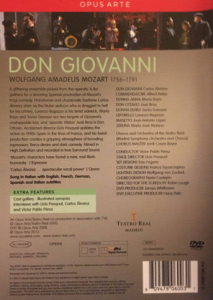 Wolfgang Amadeus Mozart : Don Giovanni (2xDVD-V, NTSC)