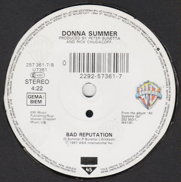 Donna Summer : When Love Takes Over You (7", Single, Sma)