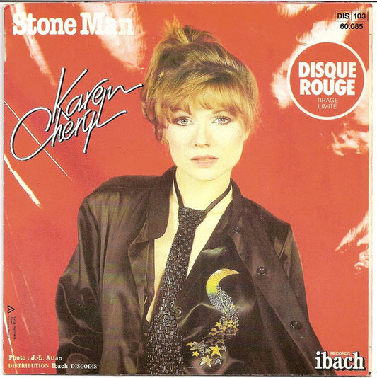 Karen Cheryl : Show Me You're Man Enough (7", Single, Ltd, Red)