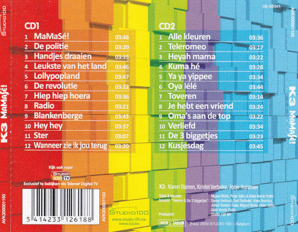 K3 : MaMaSé! (CD, Album + CD, Comp)