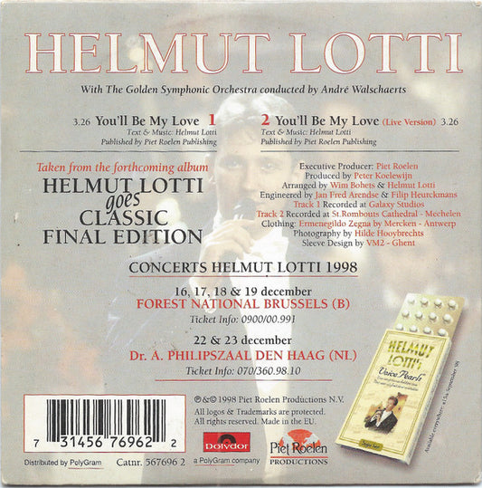 Helmut Lotti : You'll Be My Love (CD, Single)
