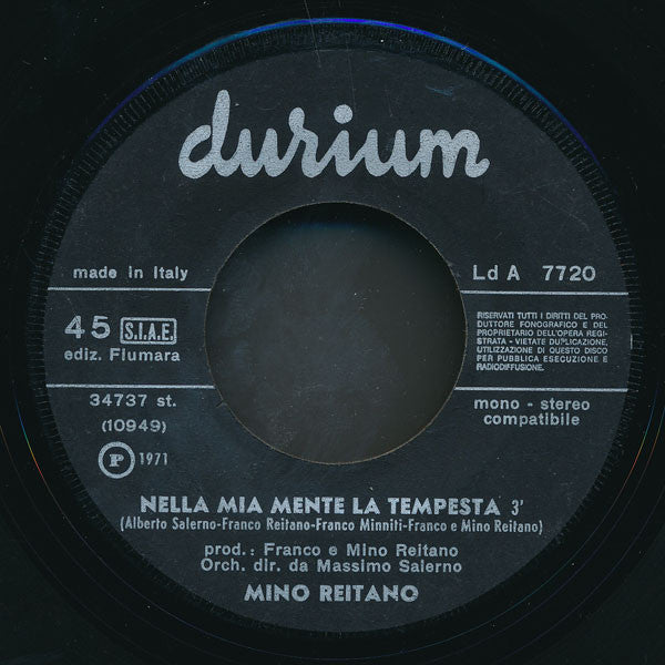 Mino Reitano : Era Il Tempo Delle More (7")