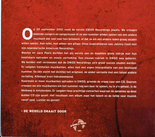 Various : De Wereld Draait Door Recordings (2xCD, Album)