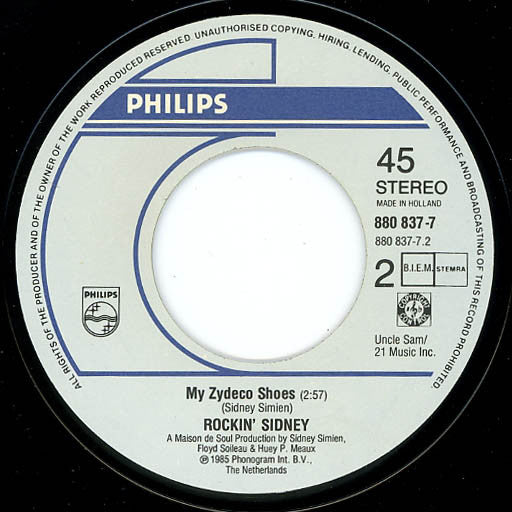 Rockin' Sidney : My Toot Toot (7", Single)