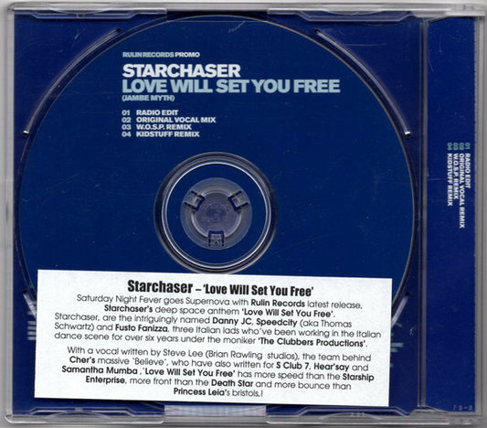 Starchaser : Love Will Set You Free (Jambe Myth) (CD, Maxi, Promo)