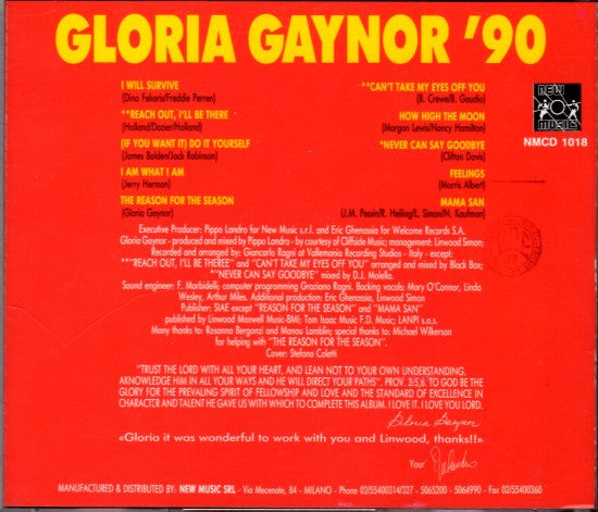 Gloria Gaynor : Gloria Gaynor '90 (CD, Album)