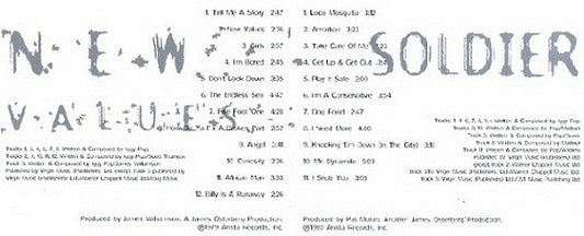 Iggy Pop : New Values / Soldier (CD, Album, RE + CD, Album, RE + Comp)