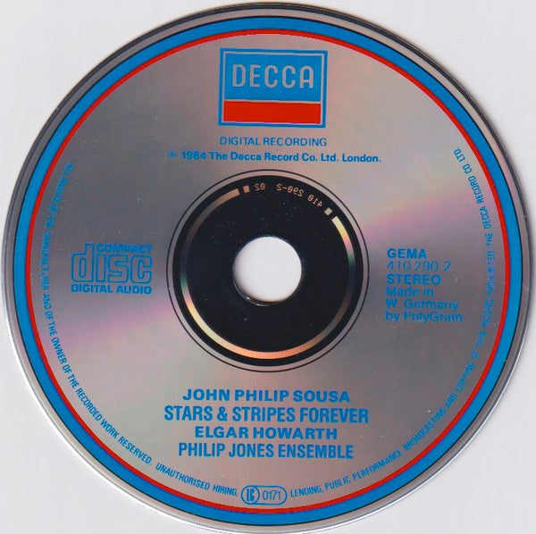John Philip Sousa - Philip Jones Brass Ensemble, Elgar Howarth : Stars & Stripes Forever (CD, Album)