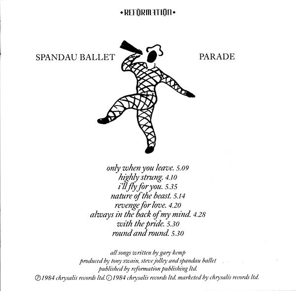 Spandau Ballet : Parade (CD, Album)