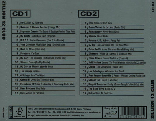 Various : Zillion 12 Club Edition (2xCD, Comp)