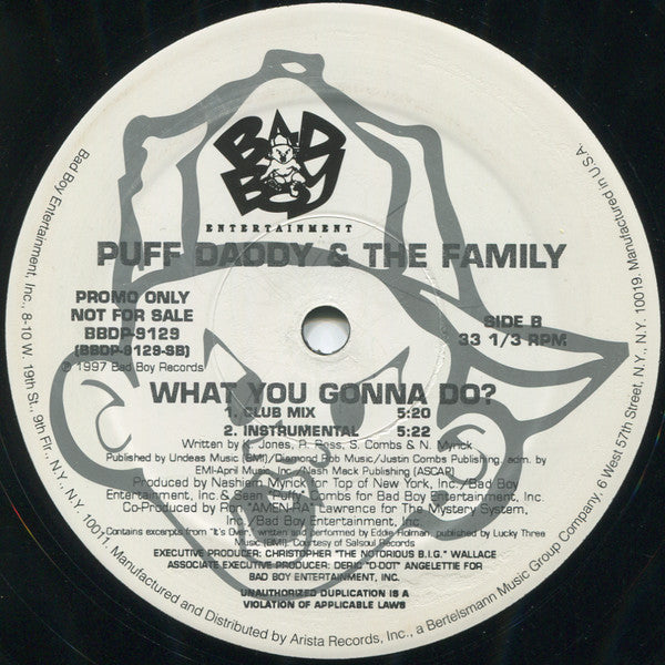 Puff Daddy & The Family : Young G's / What You Gonna Do? (12", Promo)