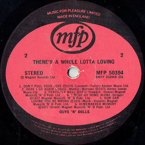 Guys 'n Dolls : There's A Whole Lotta Loving (LP, Comp)