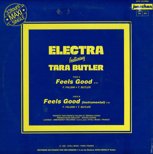 Electra (2) Featuring Tara Butler : Feels Good (12", Maxi)