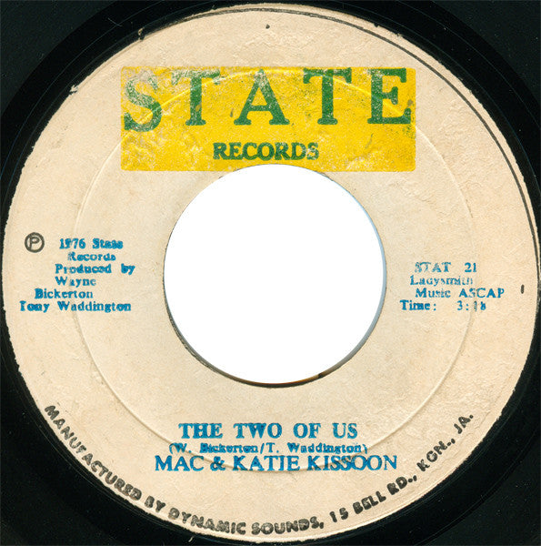 Mac And Katie Kissoon : Dream Of Me / The Two Of Us (7")