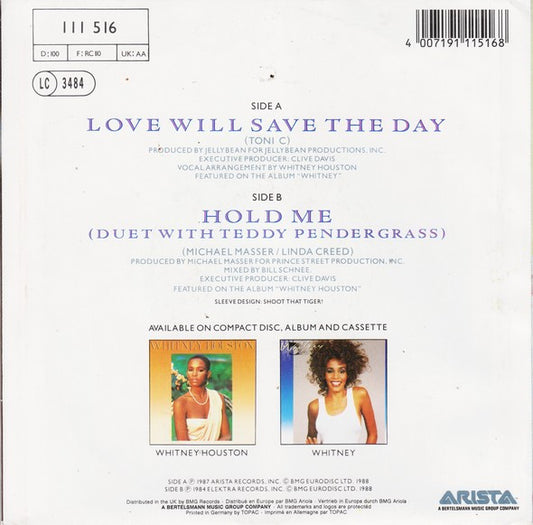 Whitney Houston : Love Will Save The Day (7", Single)