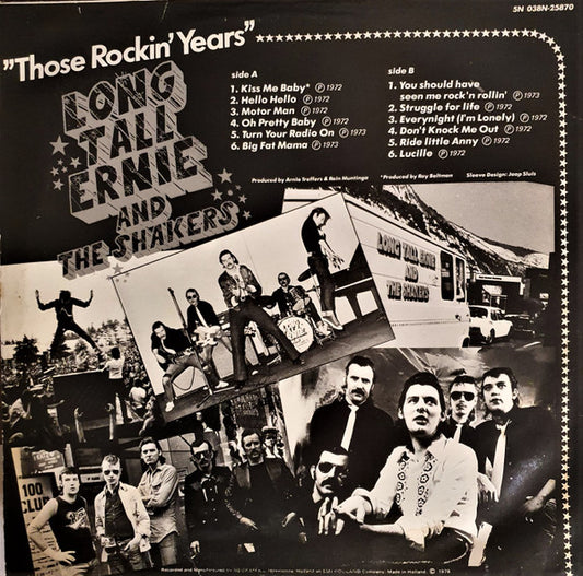 Long Tall Ernie And The Shakers : Those Rockin' Years (LP, Comp)