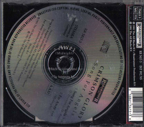 Crimson Glory : Song For Angels (CD, Single)