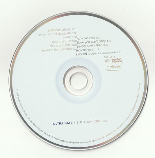 Ultra Naté : Situation:Critical (CD, Album)