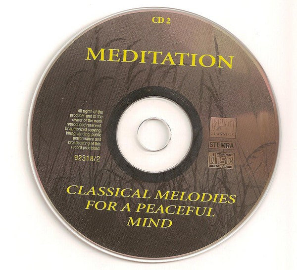 Various : Meditation - Classical Melodies For A Peaceful Mind (2xCD, Comp)