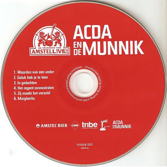 Acda En De Munnik : Acda En De Munnik (CD, Promo, S/Edition)