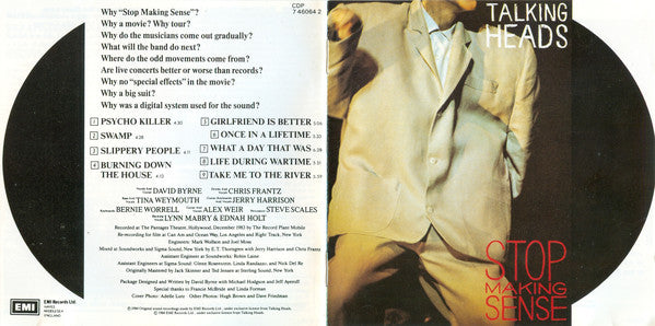 Talking Heads : Stop Making Sense (CD, Album, RE)