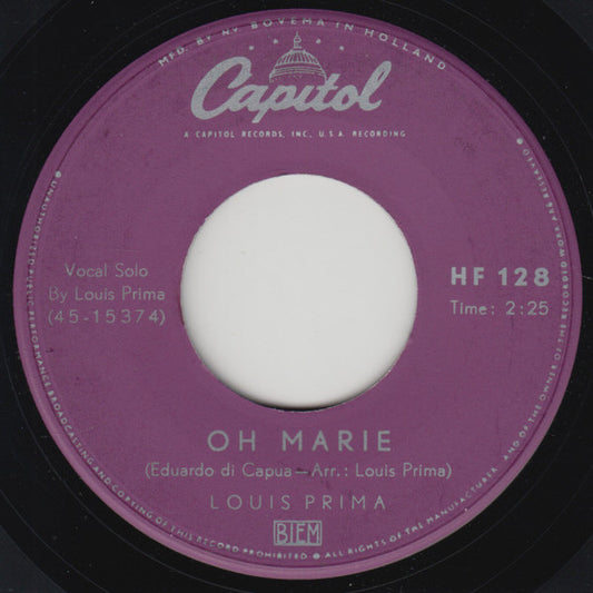 Louis Prima : Oh Marie / Buona Sera (7", Single)