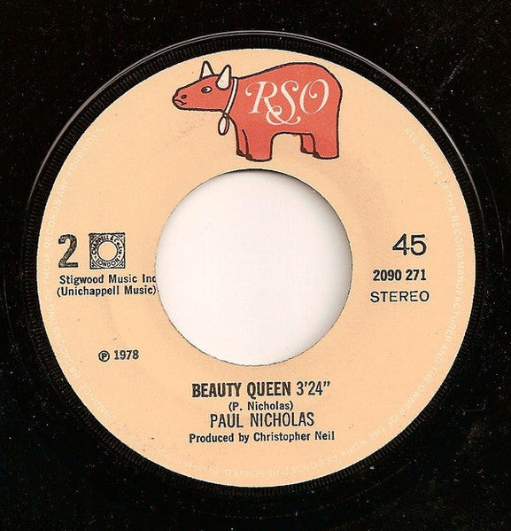 Paul Nicholas : On The Strip (7", Single)