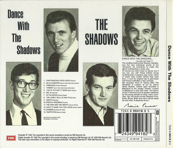The Shadows : Dance With The Shadows (CD, Album, Mono, RM, Dig)