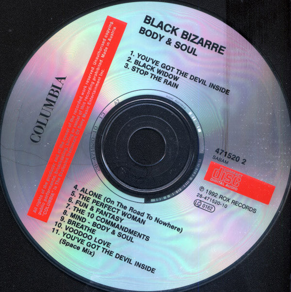 Black Bizarre : Body & Soul (CD, Album)