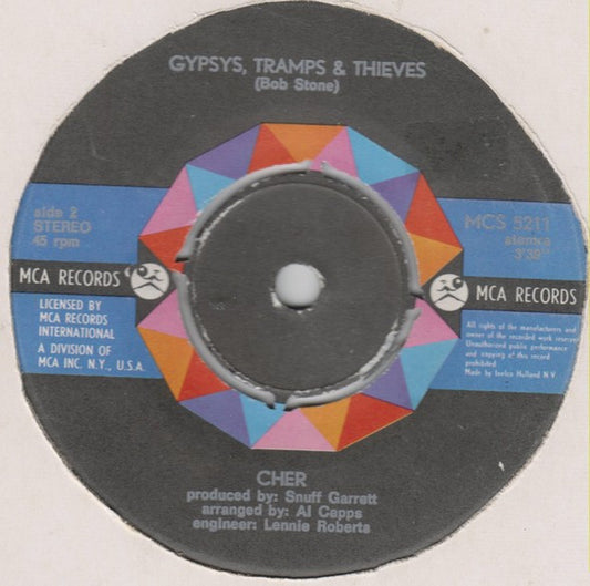 Cher : Gypsys Tramps & Thieves (7", Single)