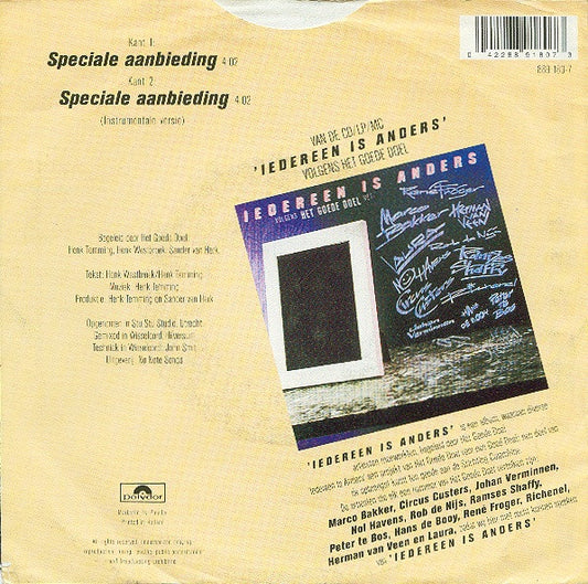 VOF De Kunst & Het Goede Doel : Speciale Aanbieding (7", Single)