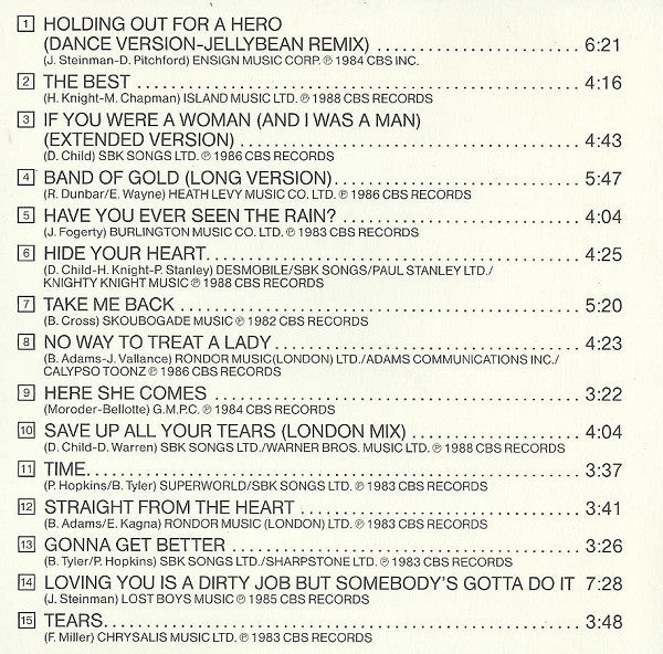Bonnie Tyler : Collection Gold (CD, Comp)