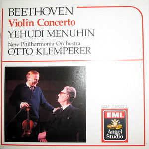 Ludwig van Beethoven - Yehudi Menuhin / New Philharmonia Orchestra / Otto Klemperer : Violin Concerto (CD, Album, RE, RM)