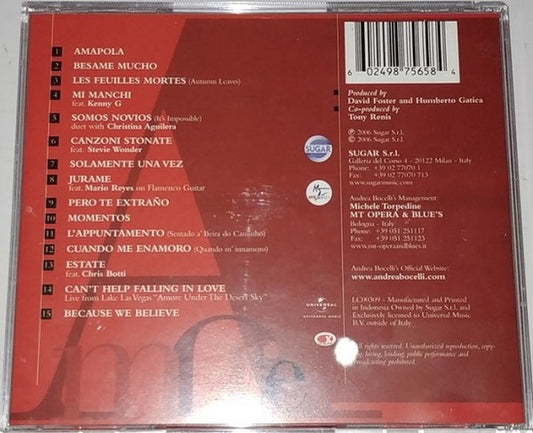 Andrea Bocelli : Amore (CD, Album, Sup)
