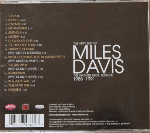 Miles Davis : The Very Best Of Miles Davis (The Warner Bros. Sessions 1985-1991) (CD, Comp)
