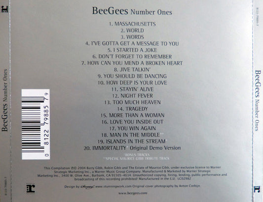 Bee Gees : Number Ones (CD, Comp, RE)
