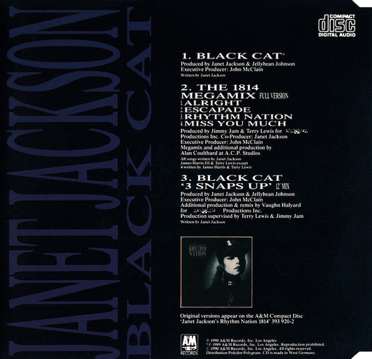 Janet Jackson : Black Cat (CD, Maxi)