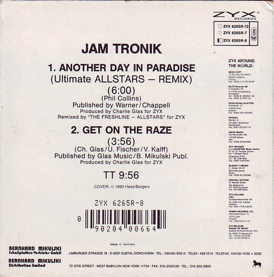 Jam Tronik : Another Day In Paradise (Dance Version - Remix) (CD, Mini, Maxi)